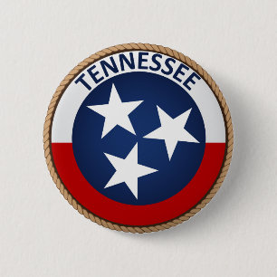State of Tennessee Flag Seal Button
