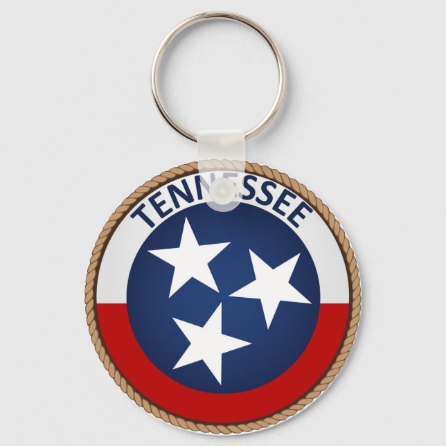 State of Tennessee Flag Seal Keychain (Front)