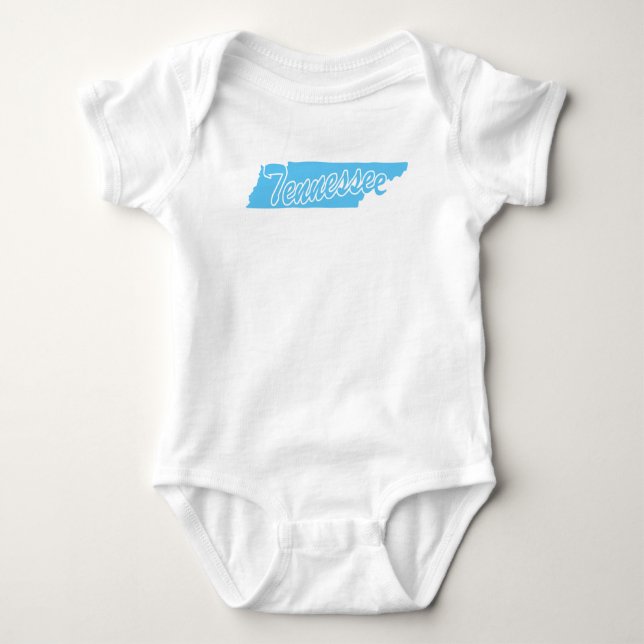 State Of Tennessee Shape Baby Bodysuit (Front)