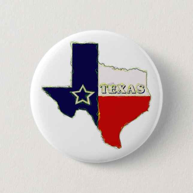 STATE OF TEXAS 2 INCH ROUND BUTTON (Front)