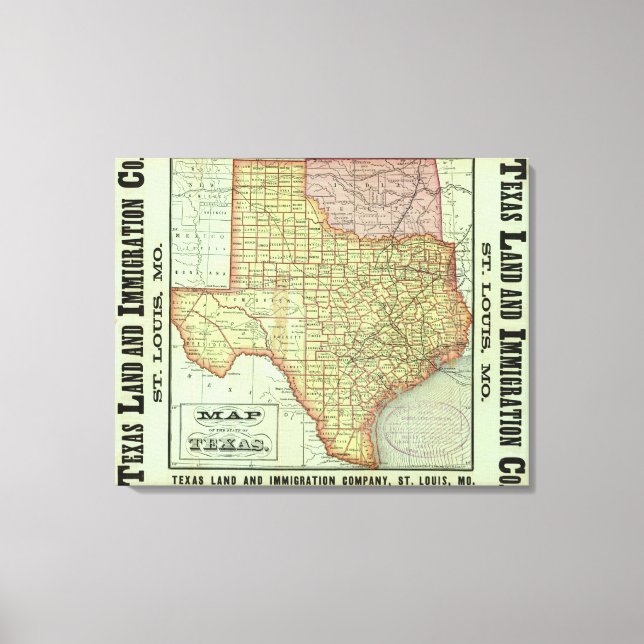 State of Texas Canvas Print (Front)