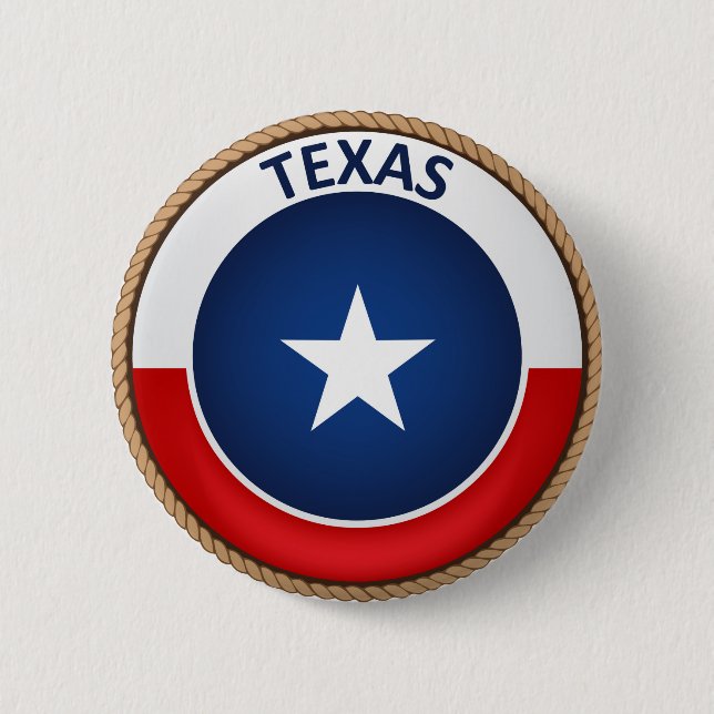 State of Texas Flag Seal Button (Front)