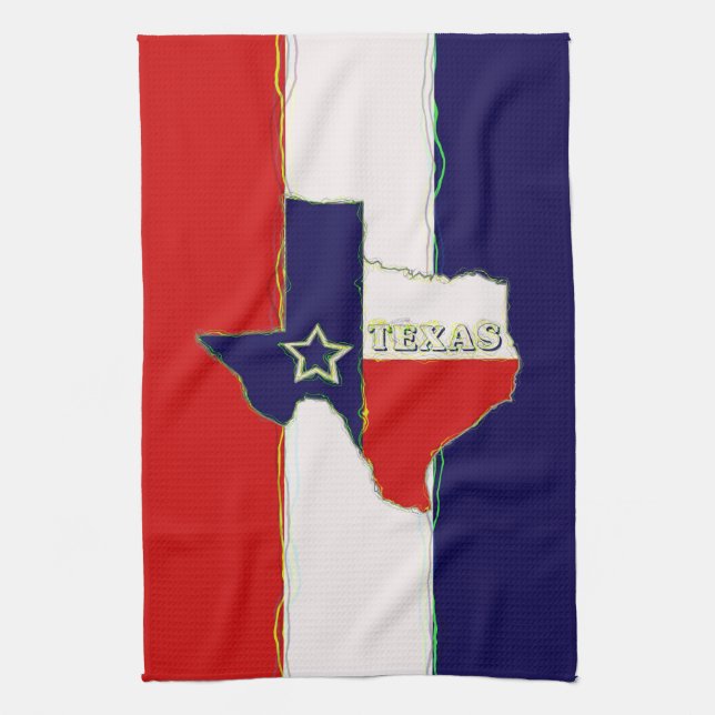 STATE OF TEXAS KITCHEN TOWEL (Vertical)