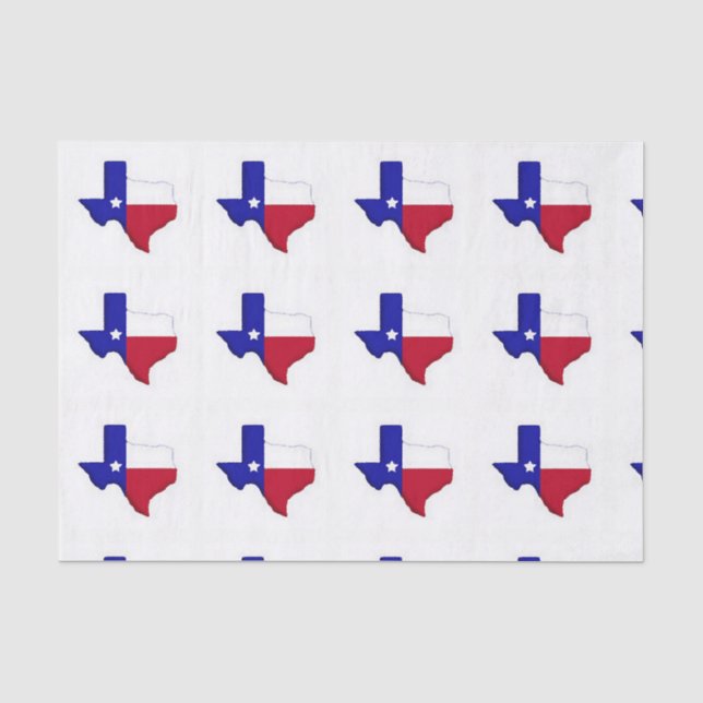 State of Texas Lonestar Gift Wrap Tissue Paper (Front)