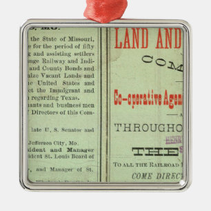 State of Texas Metal Ornament