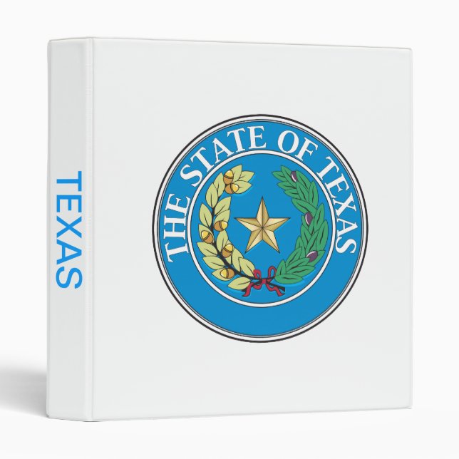 State of Texas seal Binder (Front/Spine)