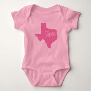 State Of Texas Shape Baby Bodysuit