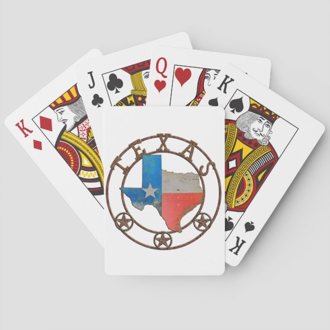 State of Texas Wrought Iron Playing Cards (Back)