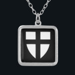 State of the Teutonic Order coat of arms Silver Plated Necklace<br><div class="desc">The State of the Teutonic Order (German: Staat des Deutschen Ordens, Latin: Civitas Ordinis Theutonici; Lithuanian: Vokiečių ordino valstybė; Polish: Państwo zakonu krzyżackiego), also called Deutschordensstaat or Ordensstaat was a medieval Crusader state, located in Central Europe along the southeastern shore of the Baltic Sea. It was formed by the knights...</div>