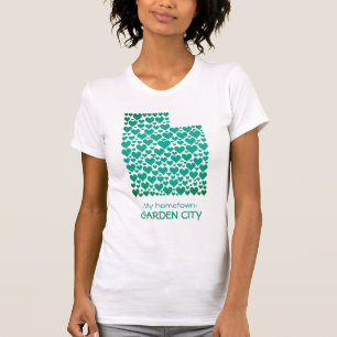 State of Utah Silhouette Hearts & Hometown T-Shirt
