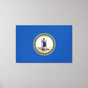 State of Virginia flag Canvas Print