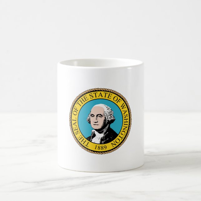 State of Washington Flag Seal Coffee Mug (Center)