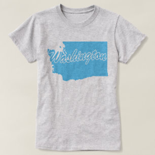 State Of Washington Shape T-shirt