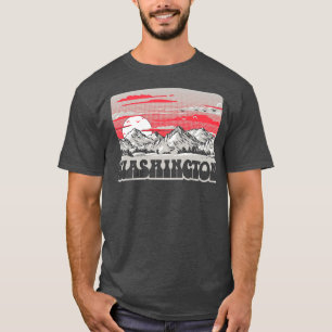 State of Washington Vintage Eighties Mountains Ret T-Shirt