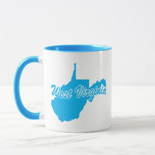 State Of West Virginia Shape Mug