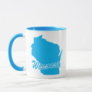 State Of Wisconsin Shape Mug