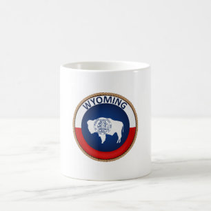 State of Wyoming Flag Seal Coffee Mug