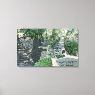 State Park Entrance Tunnel and Sentry Bridge Canvas Print