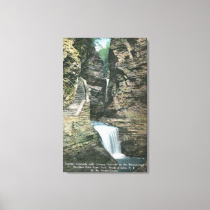 State Park View of Curtain and Cavern Cascades Canvas Print