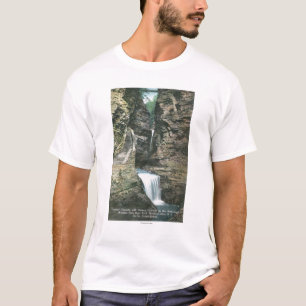 State Park View of Curtain and Cavern Cascades T-Shirt