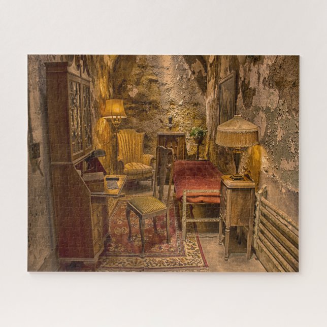 State Penitentiary Philadelphia  Al Capone's Cell. Jigsaw Puzzle (Horizontal)