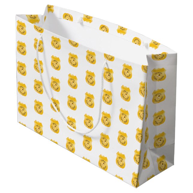 State Pooper Baby Shower Large Gift Bag (Back Angled)