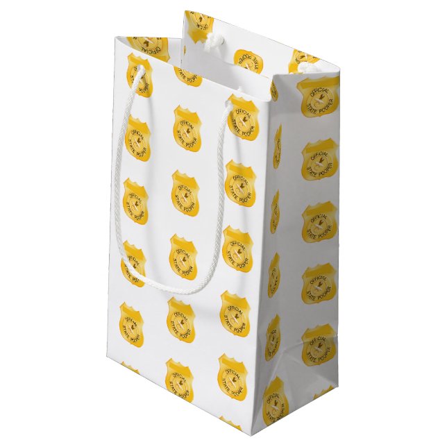 State Pooper Baby Shower Small Gift Bag (Back Angled)