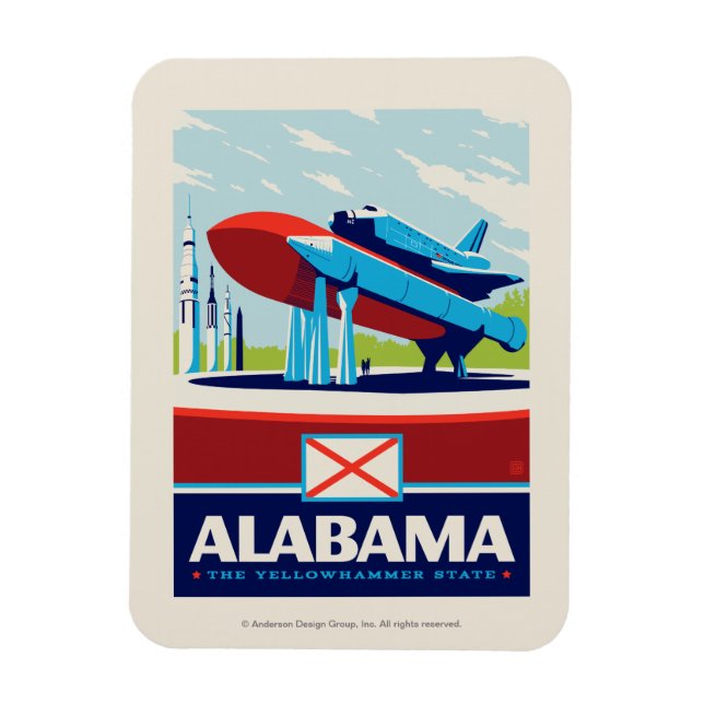 State Pride | Alabama Magnet (Vertical)