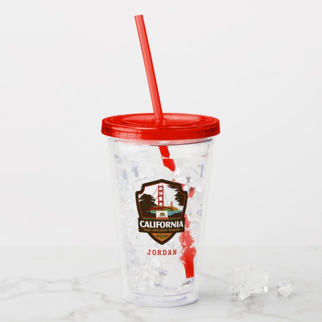 State Pride | California Acrylic Tumbler (Front Ice)