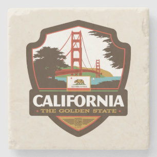 State Pride California Stone Coaster