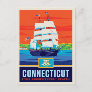 State Pride Connecticut Postcard