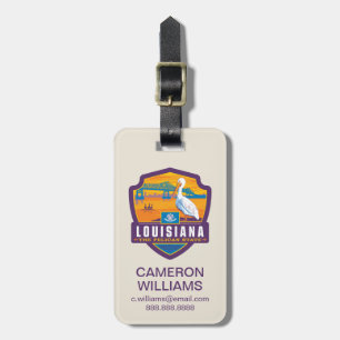 State Pride   Louisiana Luggage Tag