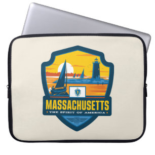 State Pride Massachusetts Laptop Sleeve