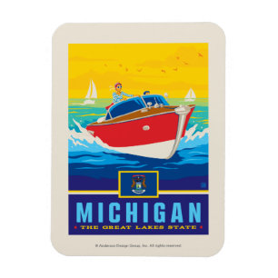 State Pride   Michigan Magnet