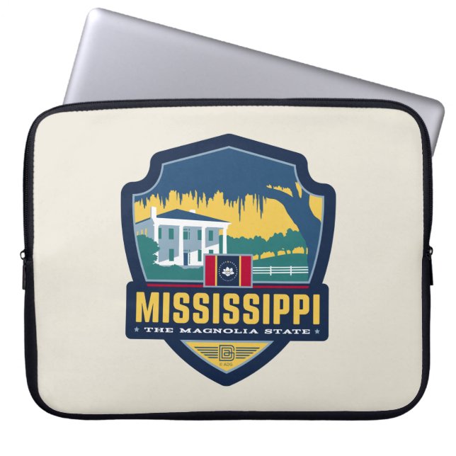 State Pride | Mississippi Laptop Sleeve (Front)