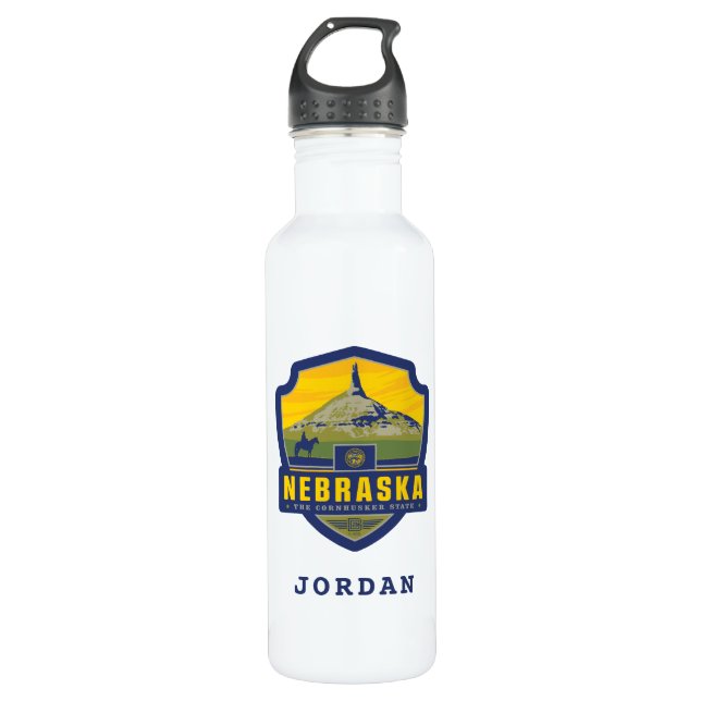 State Pride | Nebraska 710 Ml Water Bottle (Front)
