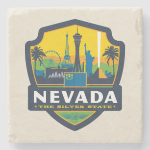 State Pride   Nevada Stone Coaster