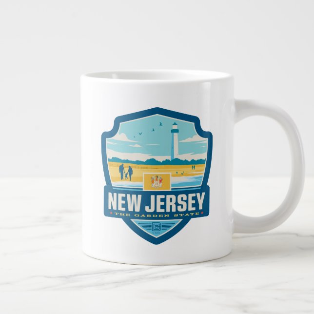 State Pride | New Jersey Large Coffee Mug (Right)
