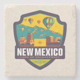 State Pride New Mexico Stone Coaster