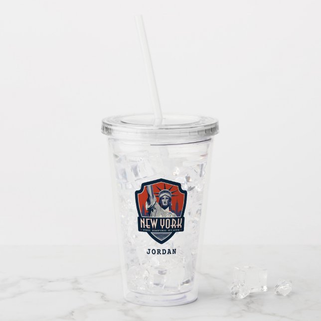 State Pride | New York Acrylic Tumbler (Front Ice)