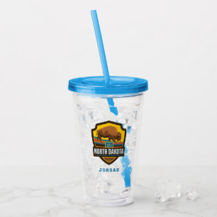 State Pride   North Dakota Acrylic Tumbler