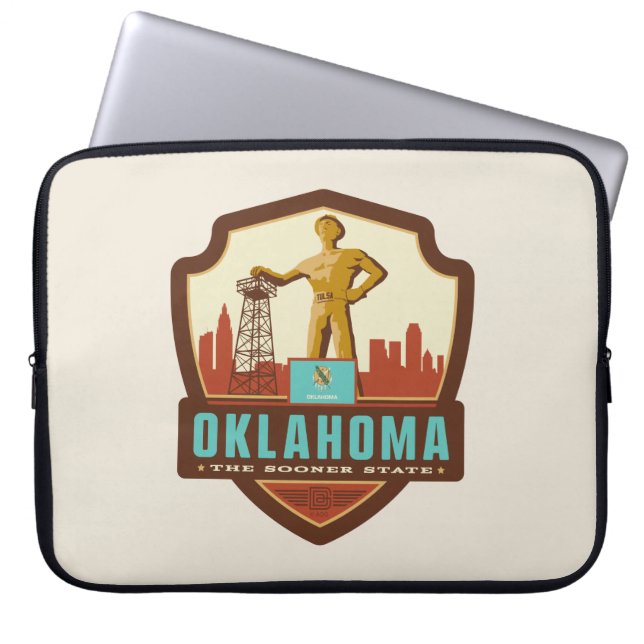 State Pride | Oklahoma Laptop Sleeve (Front)