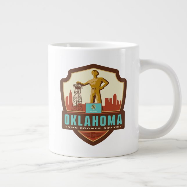 State Pride | Oklahoma Large Coffee Mug (Right)