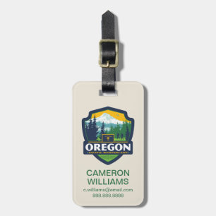 State Pride   Oregon Luggage Tag