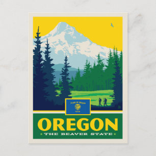 State Pride   Oregon Postcard