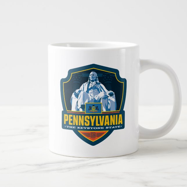 State Pride | Pennsylvania Large Coffee Mug (Right)