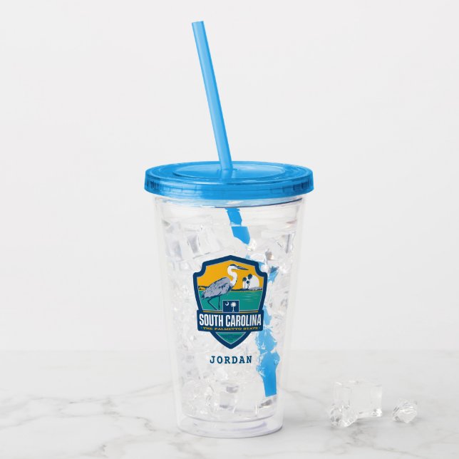 State Pride | South Carolina Acrylic Tumbler (Front Ice)