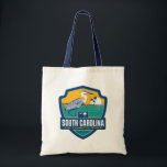 State Pride | South Carolina Tote Bag<br><div class="desc">Anderson Design Group is an award-winning illustration and design firm in Nashville,  Tennessee. Founder Joel Anderson directs a team of talented artists to create original poster art that looks like classic vintage advertising prints from the 1920s to the 1960s.</div>