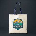 State Pride | South Carolina Tote Bag<br><div class="desc">Anderson Design Group is an award-winning illustration and design firm in Nashville,  Tennessee. Founder Joel Anderson directs a team of talented artists to create original poster art that looks like classic vintage advertising prints from the 1920s to the 1960s.</div>