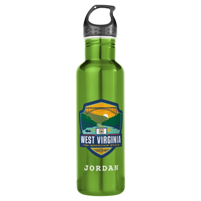 State Pride | West Virginia 710 Ml Water Bottle (Front)
